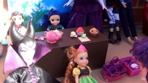 Mal and Evie Toddlers Mals birthday party Descendants 2 Maleficent Anna Elsa Frozen Toys In Action