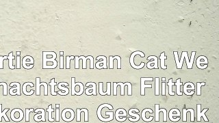 Tortie Birman Cat Weihnachtsbaum Flitterdekoration Geschenk