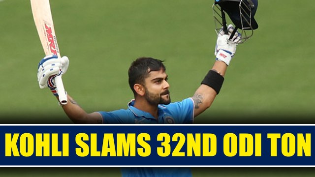 India vs NZ 3rd ODI: Virat Kohli slams his 32nd ton in one days , becomes fastest to 9000 runs