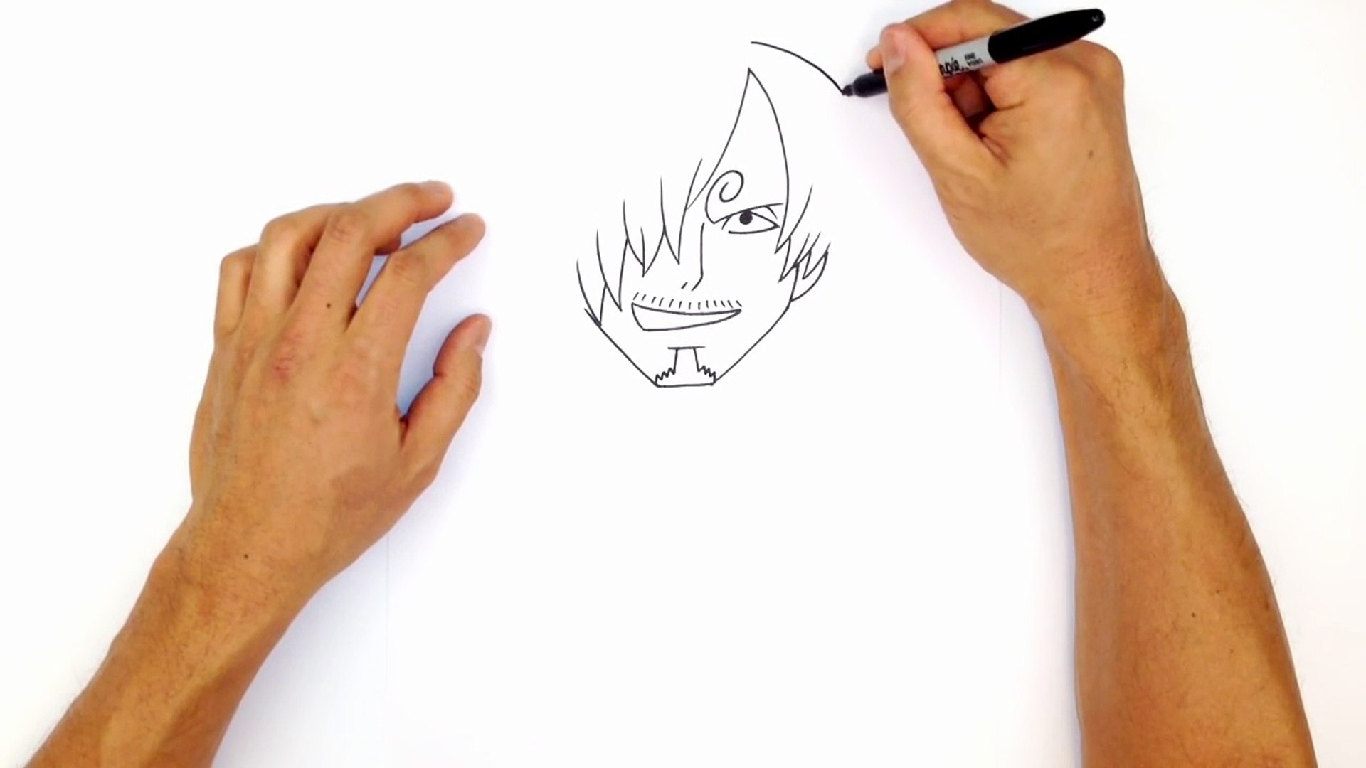 How To Draw Sanji One Piece Video Dailymotion
