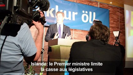 Islande: le Premier ministre limite la casse aux législatives