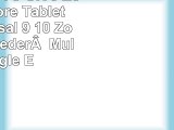 Emartbuy BTC UK 9 Zoll Quad Core Tablet PC Universal  9  10 Zoll  Rot PU Leder  Multi
