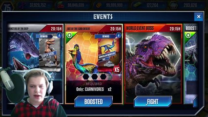 WORLD BOSS OMEGA 09 VS LVL 999 INDOMINUS REX! - Jurassic World The Game - *WORLD BOSS EVENT* HD