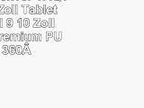 Emartbuy Denver TAQ10142 101 Zoll Tablet Universal  9  10 Zoll  Schwarz Premium PU