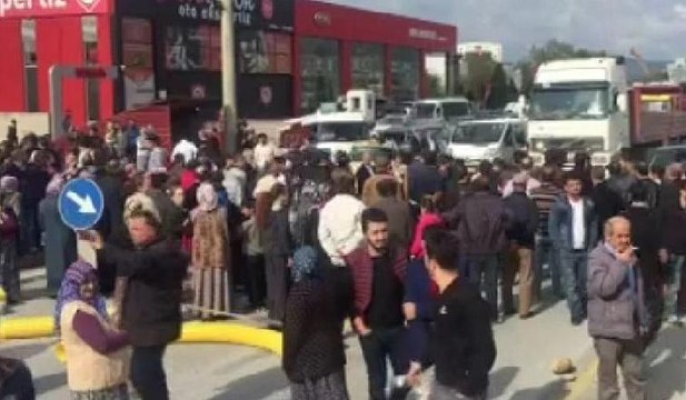Bursa'da üst geçit gerginliği