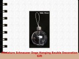 Zwergschnauzer Hunde Weihnachtsbaum Flitterdekoration Geschenk