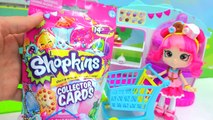 5 Shopkins Season 3 Collector Card Packs with Surprise Blind Bag with Donatina - Cookieswirlc