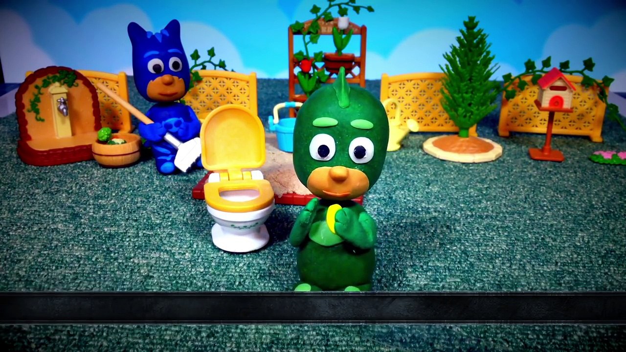 PJ Masks Play-Doh Toilet Training Gekko Potty Episode Compilation English