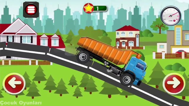 Kepçe Çöp Kamyonu Dozer Vinç Silindir Traktör Bulmaca ve Yarış Oyunu Araba Oyunları