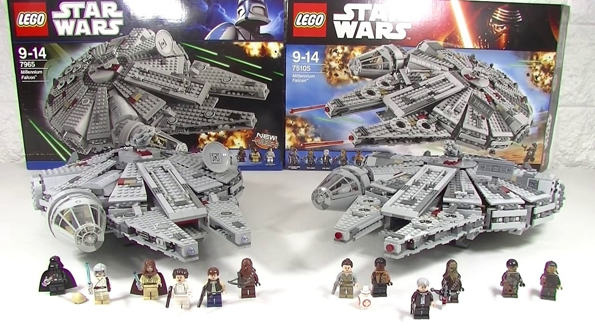 Lego Millennium Falcon 7965 vs 75105 Review and Comparison – Видео  Dailymotion