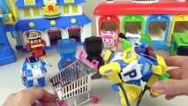 Poli car Tayo Bus Toliet and Gas Stastion Robocar Poli Pororo Town car toys