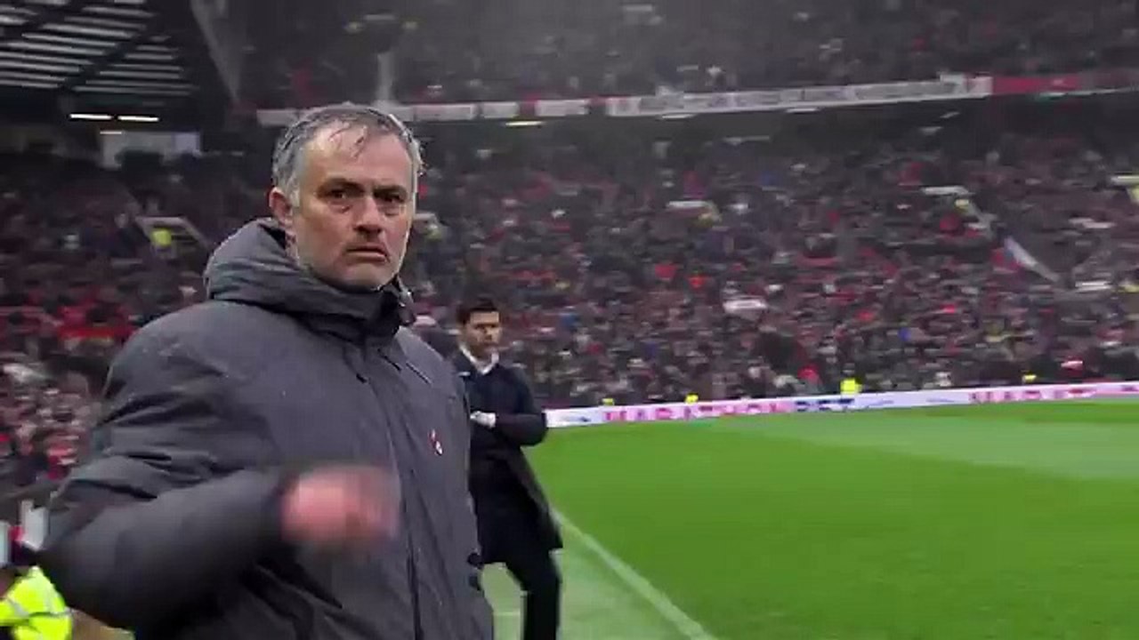 Jose Mourinho makes Mauricio Pochettino wait for handshake by shushing haters after Manchester United victory