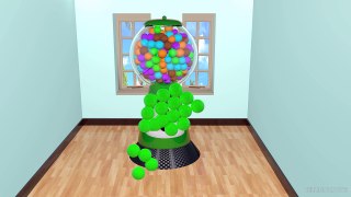 Learn Colors for Children with 3D GumBall Machine - Learning Colours for Toddlers, Kids Part 2