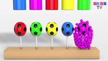 Learn Colors with Lollipop Soccer Balls for Kids - Balls Colors for Children - BinBin COLORS