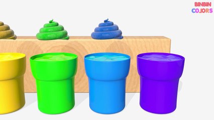 Learn Colors with Poop for Kids - Learn Colors with Shovel Toys for Children - BinBin COLORS