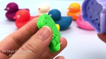 Learn Colors Play Doh Ducks Peppa Pig Elephant Molds Nursery Rhymes Paw Patrol Hello Kitty KinderJoy