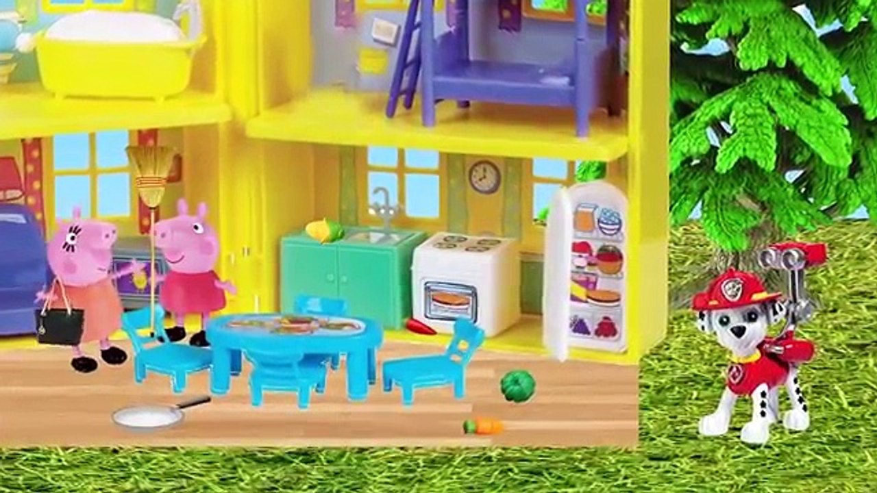 Desenho Peppa Zumbi George Lobisomem Patrulha canina salva PeppaVampira Incendio Mamae Pig com raiva