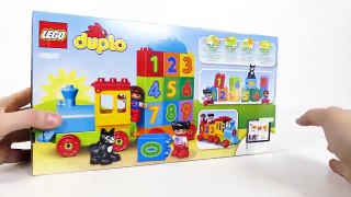 TRAINS FOR CHILDREN VIDEO: LEGO Duplo Train 10847 Learn to Count, Numbers and Colors for Kids