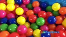 HUGE BALL PIT Kiddie Pool Surprise Eggs Hunt Toys for Kids Spiderman KINDER CHOCOLATE EGG Disney