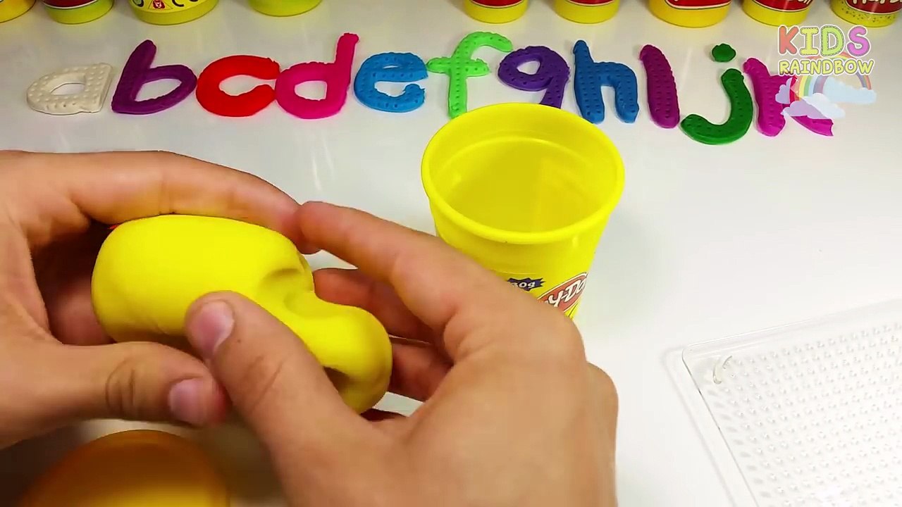 ABC Play Doh Playdough Massinha Education Plastilina Cutting Colour Learning Letters Alphabet Video