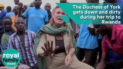 Duchess of York gets her royal hands dirty