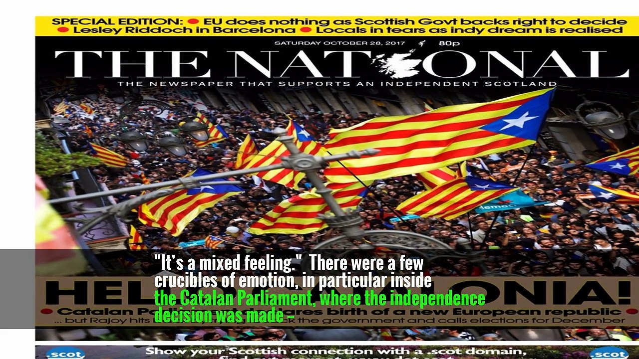 As a Republic Struggles to Be Born, Barcelona Holds Its Breath