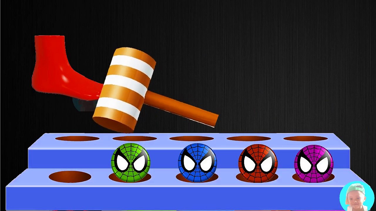 Foot Painting Colors Soccer Balls balloons popping Teach Colors for Kids