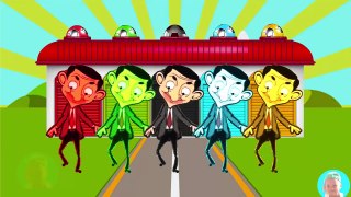 Mr bean cartoon dancing Finger Family Song Nursery Rhymes Colors for kids