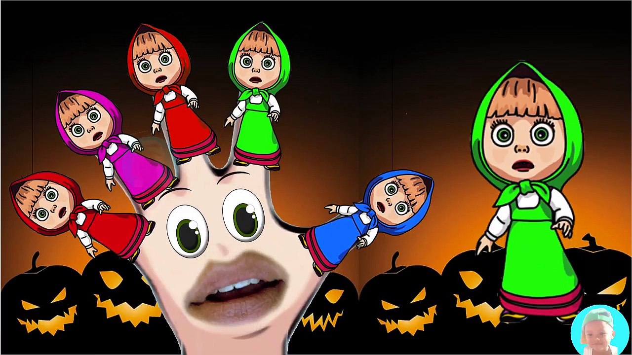 Masha and the bear learn english finger family song nursery rhymes learning videos for kids