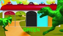 T Rex Eat Dinosaurs Spinosaurus Learn Colors with Mega Gummy Bear RED Crying When open door