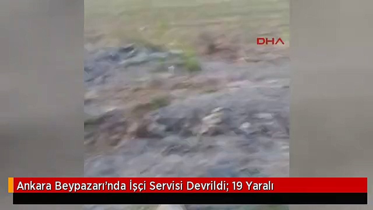 Ankara Beypazarı'nda İşçi Servisi Devrildi: 19 Yaralı