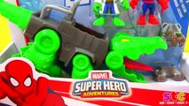 Playskool Heroes Super Hero Adventures Spider Man vs Gator Bot