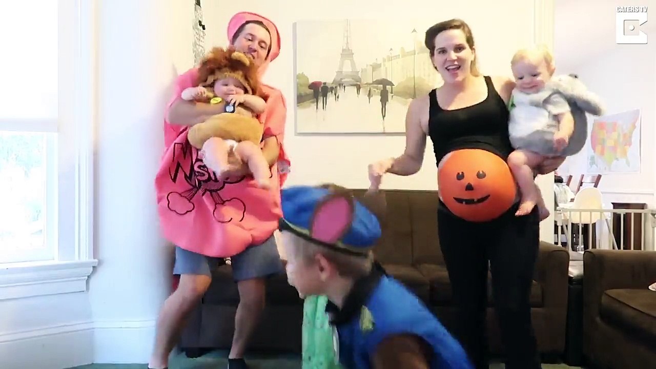 Être enceinte de neuf mois n'empêche pas cette maman de 4 enfants de nous proposer une chorégraphie familiale de folie