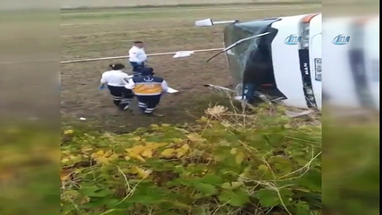İşçi Servisi Kaza Yaptı: 19 Yaralı