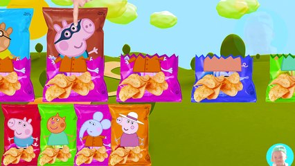 Peppa Pig Baby BOTTLES Wrong Heads, Learn Colors with Peppa Pig