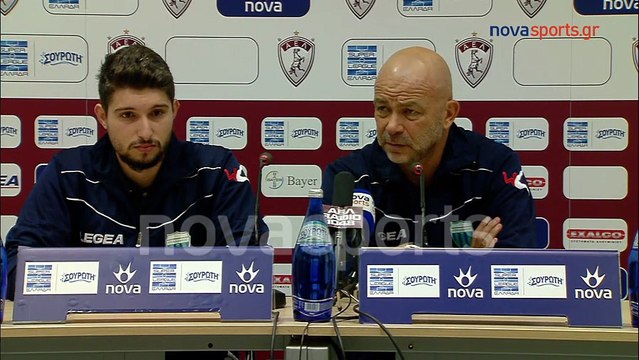 9η ΑΕΛ-Λεβαδειακός 1-0 2017-18 Συνέντευξη τύπου (Novasports)