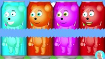 Wrong heads coca cola bottle with Mega gummy bear Finger family nursery rhymes songs for kids