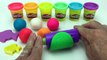 Learn Colors Play Doh Fish Molds Chocolate Eggs Surprise Toys Fun & Creative for Kids Nursery Rhymes