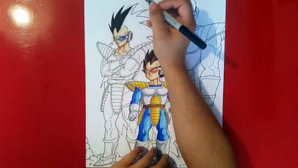 Drawing Vegeta, Nappa & Raditz | Dragonball Z | TolgArt