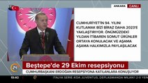 Beştepe'de 29 Ekim resepsiyonu