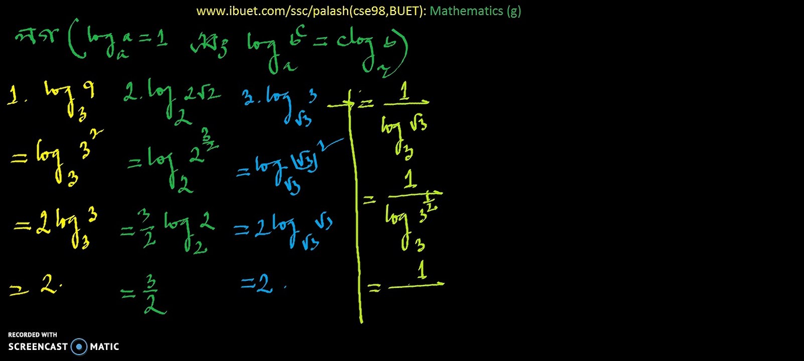 Log-solution of math-1