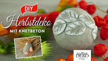 DIY: hübsche Herbstdeko mit Knetbeton [How to] Deko Kitchen