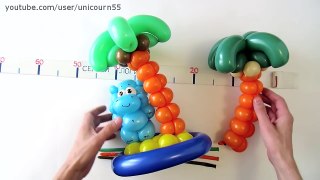 Пальма из шаров / Palm tree from balloons (Subtitles)