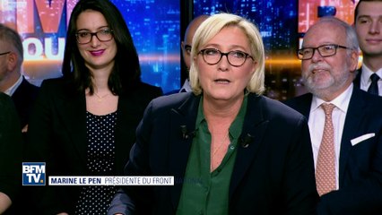 "Philippot? Qu'il s'occupe donc du nombre de ses adhérents", raille Le Pen