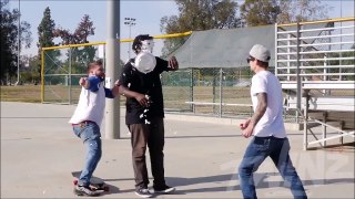 Hilarious Bait Skateboard Pie Prank In The Hood