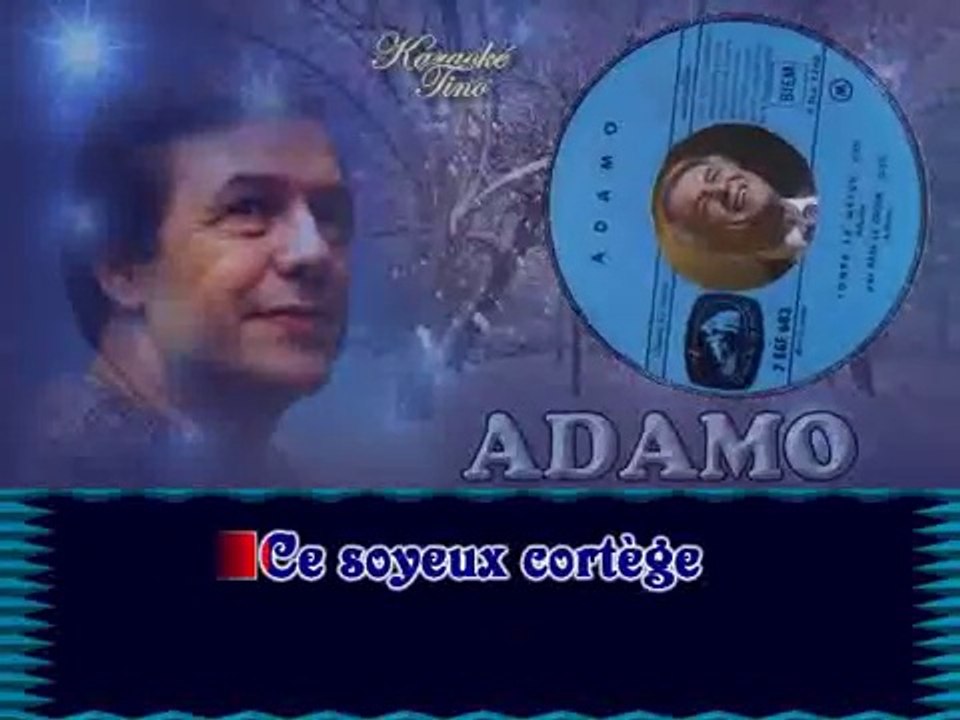 Salvatore Adamo - Tombe la neige KARAOKE / INSTRUMENTAL