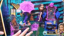 Monster High Scream & Sugar Cafe Playset w/ Cleo de Nile Doll Unboxing Toy Review