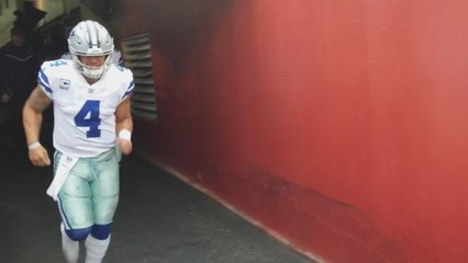 Dak Prescott runs out to boos in Washington
