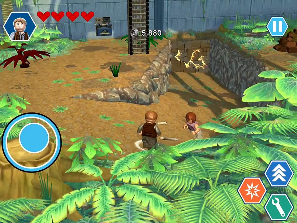 LEGO Jurassic World - Indominus Paddock - iPad Gameplay