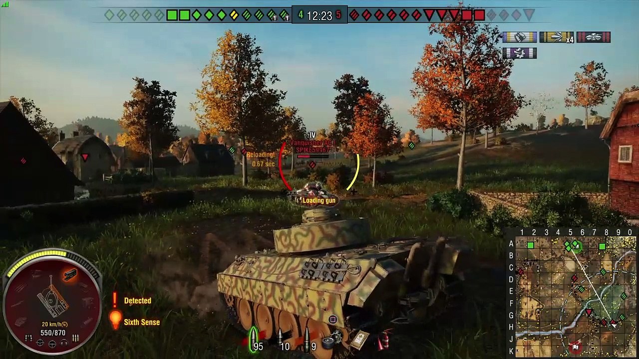 High caliber ja topgun mitalit Pz V/IV tankilla